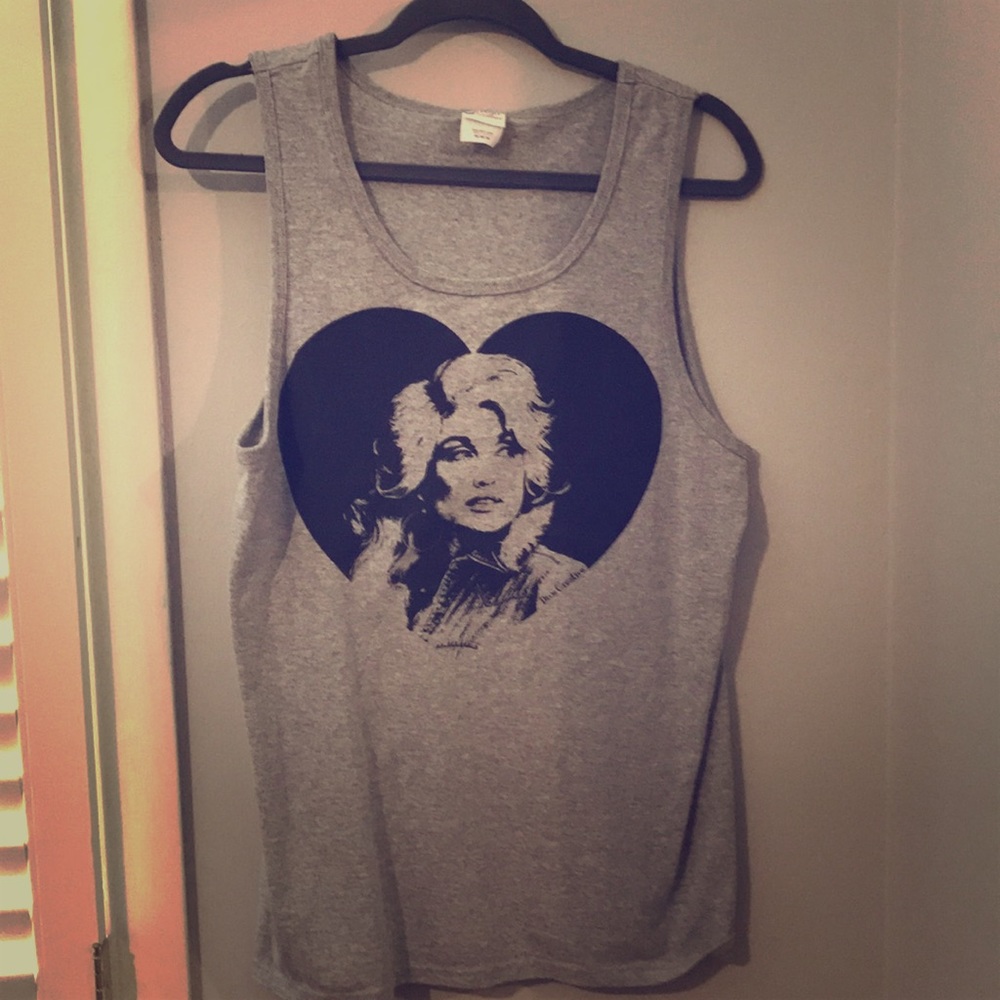 Oversized Dolly Parton Tank